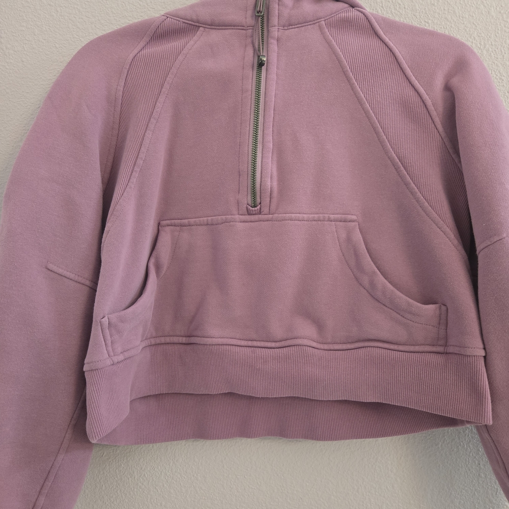 Lululemon Cropped Half Zip Scuba XS/S in Meadow Mauve
